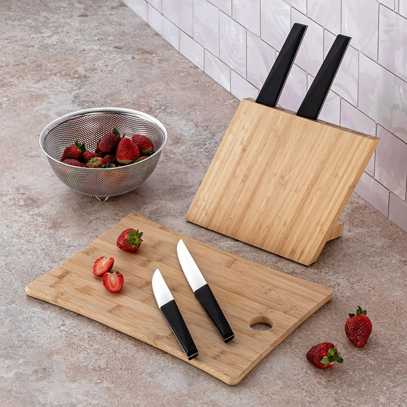 Emsan Black 5 Piece Knife Set