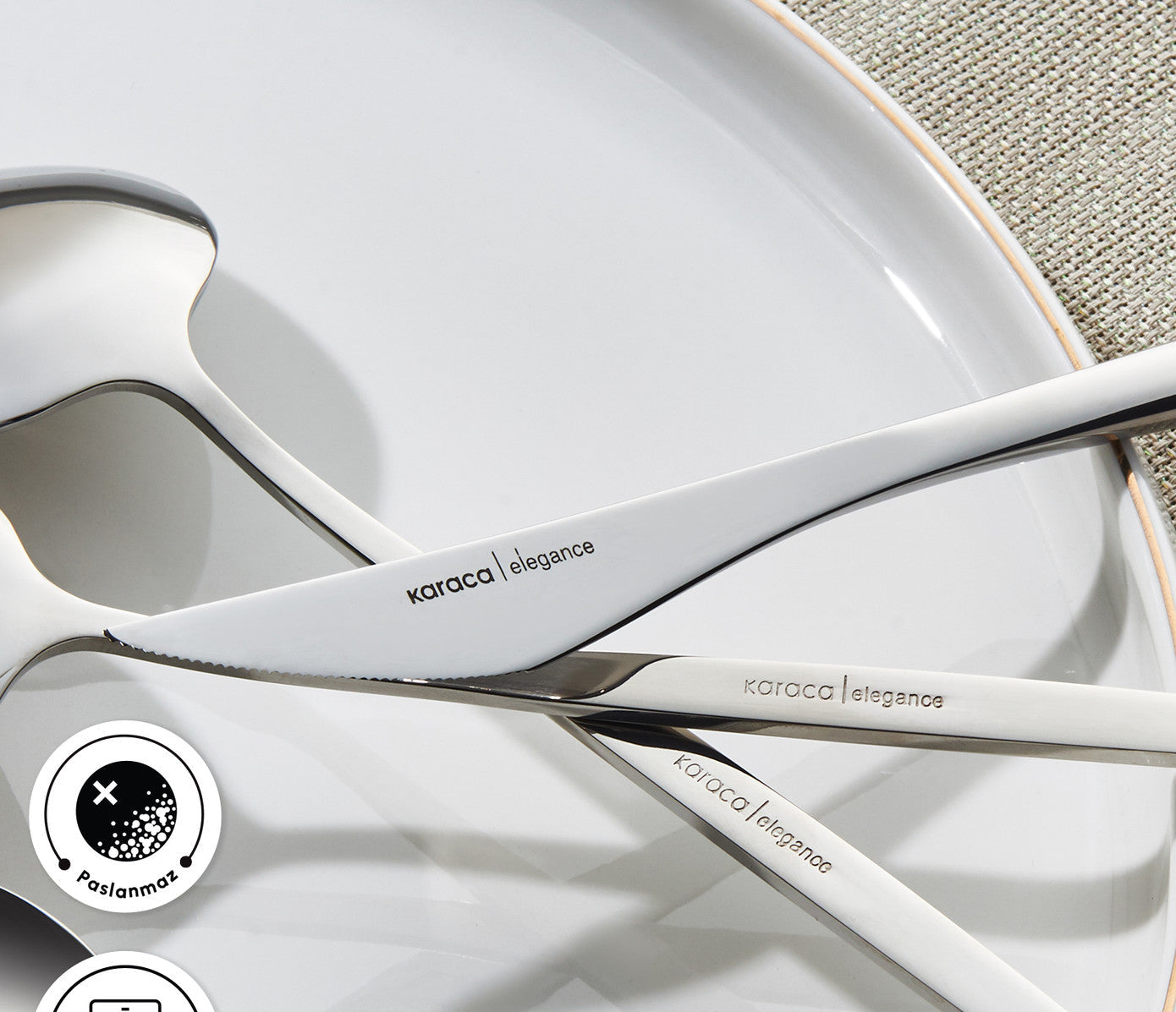 New Porto Platinum 12 Person 60 Piece Cutlery Set