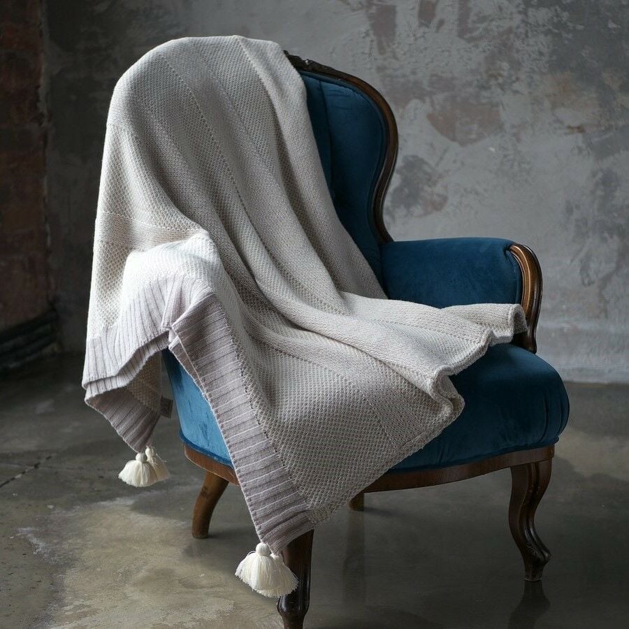 Wool Blend Sofa Throw 130x170 cm – Super Premium Quality