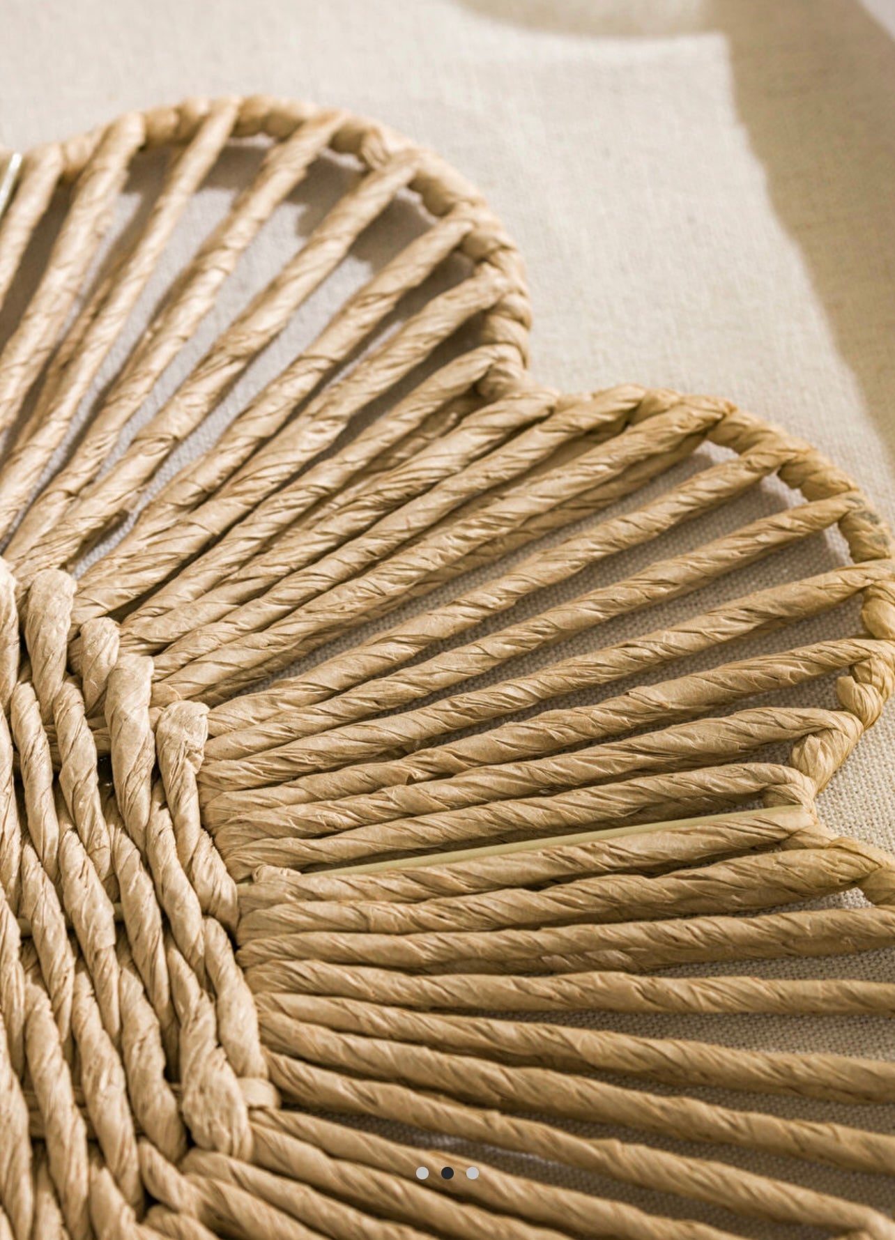 Flower Pattern Wicker Underplate