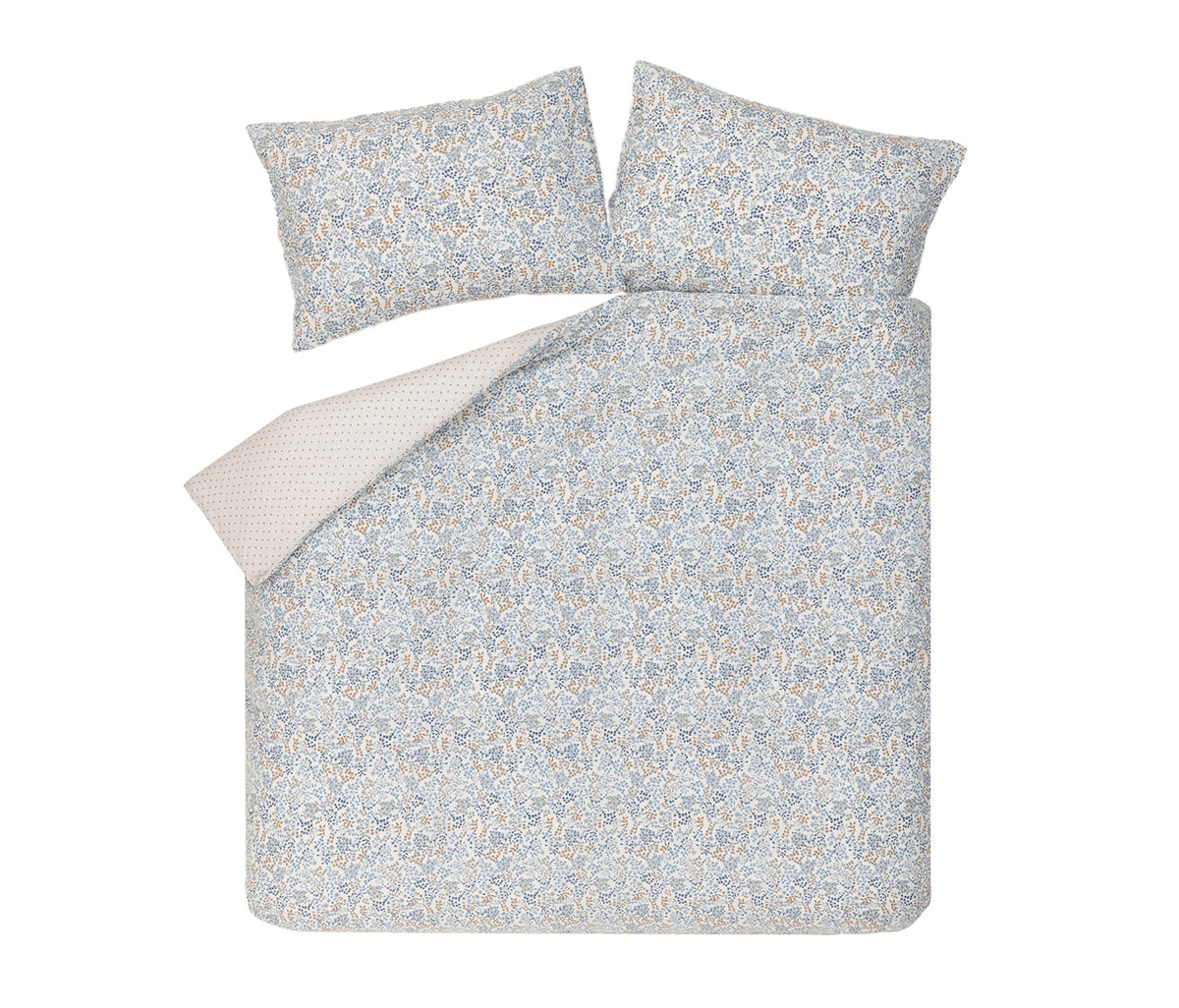 Lacie Floral Cotton Blend Duvet Cover Set - Indigo