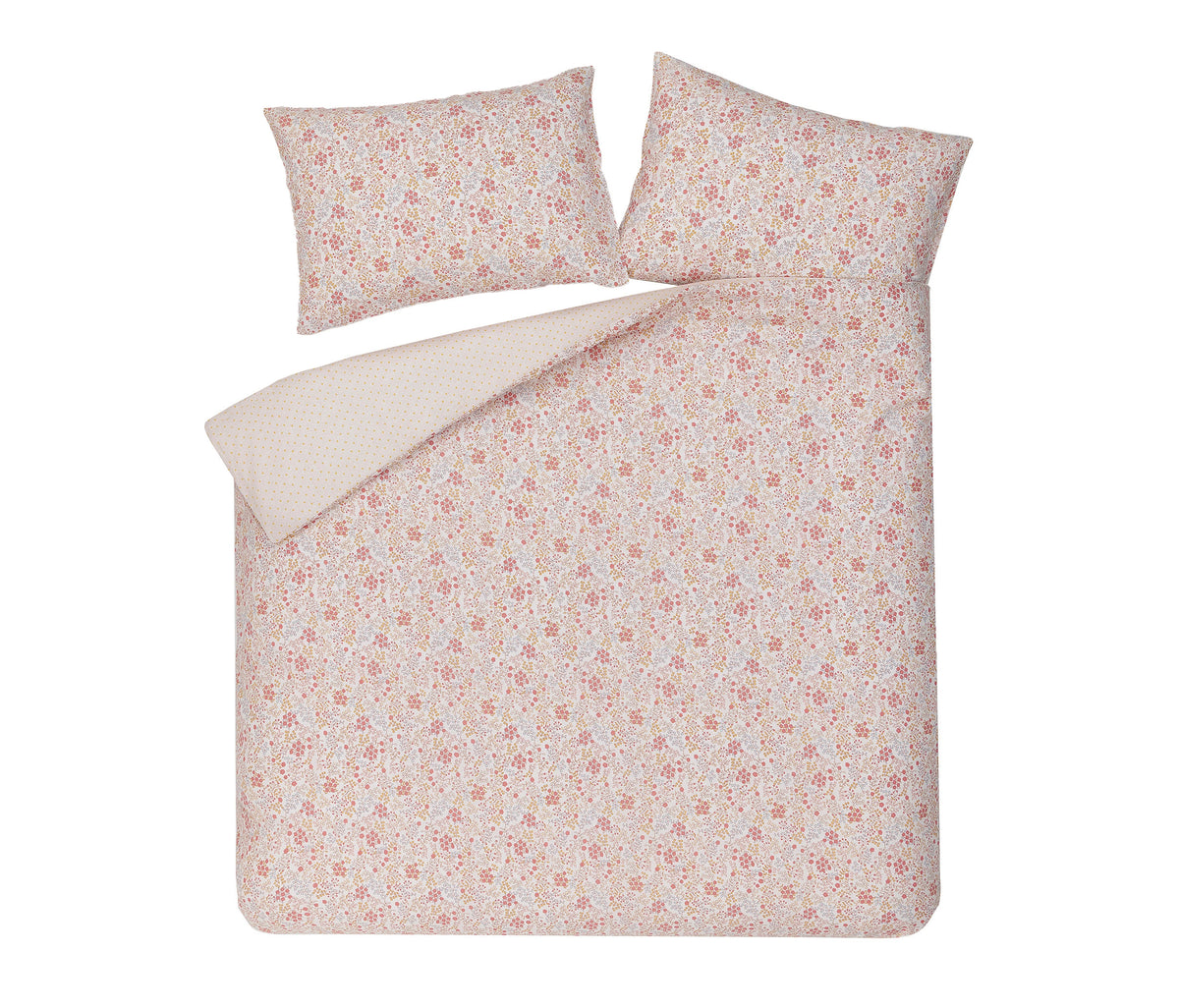 Lacie Floral Cotton Blend Duvet Cover Set - Beige