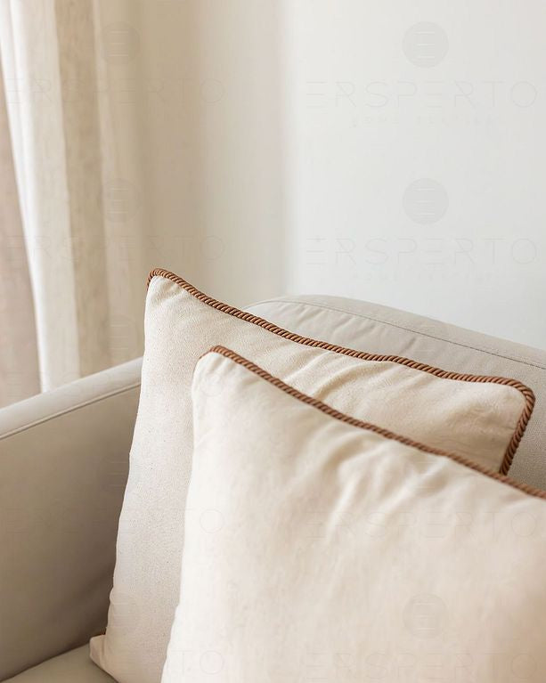 Cotton Linen Plain Cushion Cover