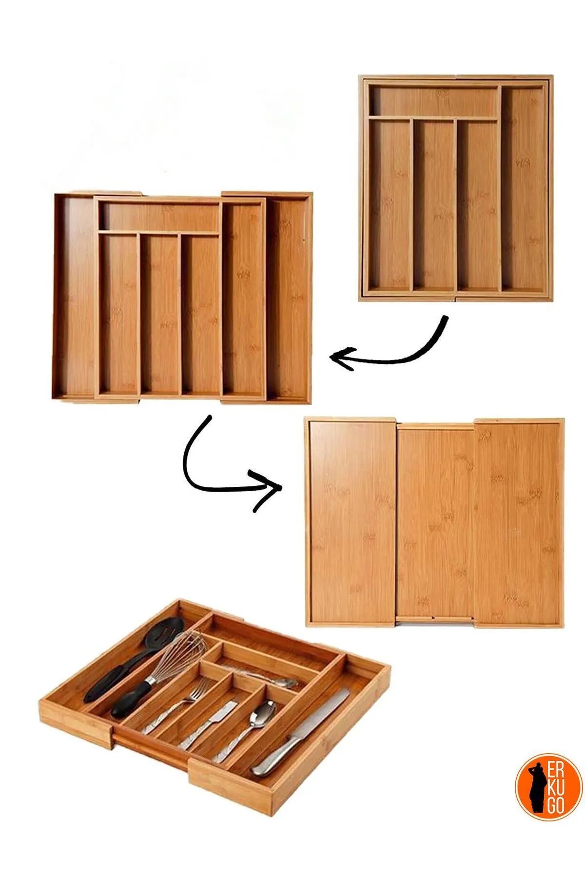 Bamboo Drawer Organizer