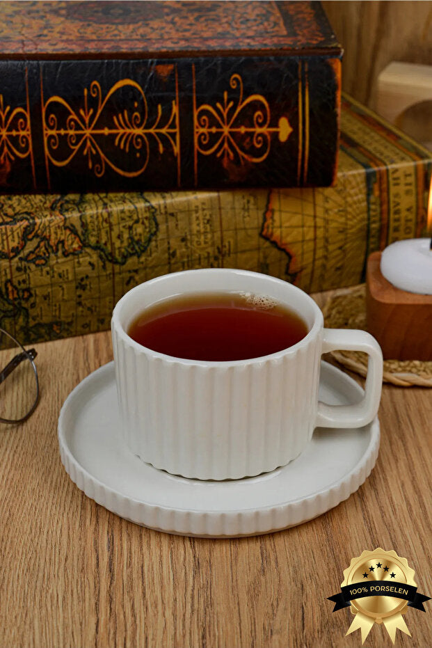 Saturn Porcelain Tea/Cappuccino Cup 2 Person Set