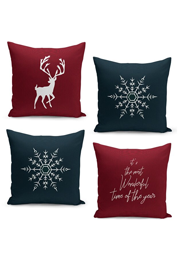 4 Piece Pillow Cover Double Sided Digital Print