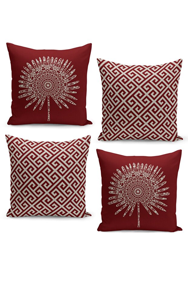 4 Piece Pillow Cover Double Sided Digital Print
