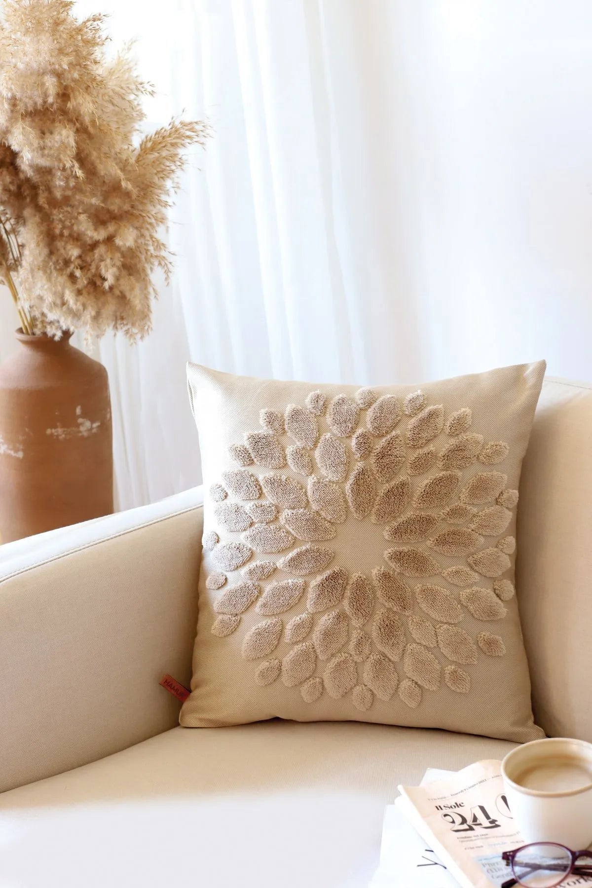 Flower Decorative Pillowcase Scandinavian Bohemian Design (1 Piece)