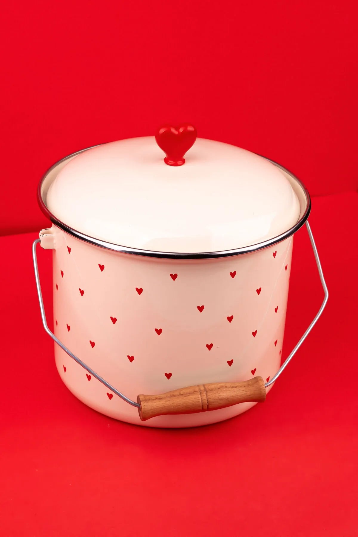 Cupid Enamel Bucket 20cm (3Litre)