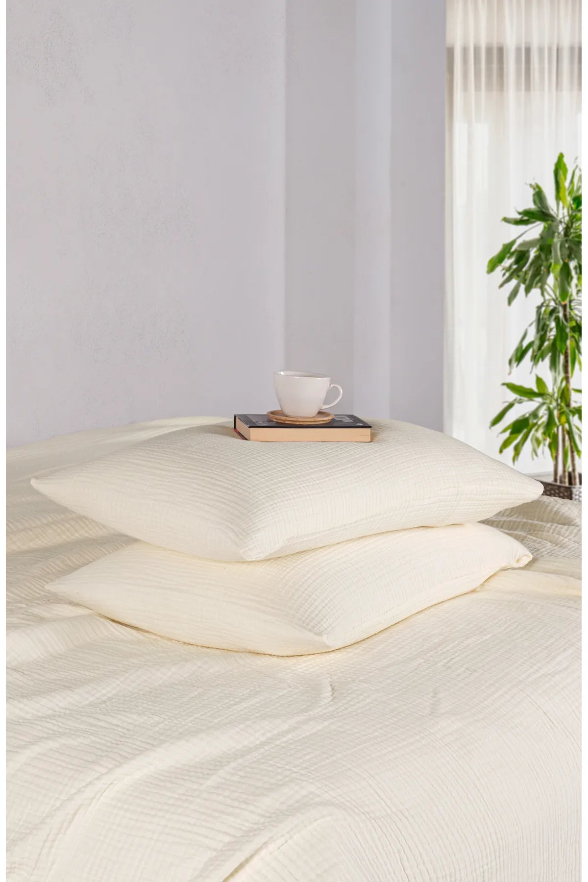 Muslin 100% Cotton 2Piece 4 Ply Muslin Pillowcases