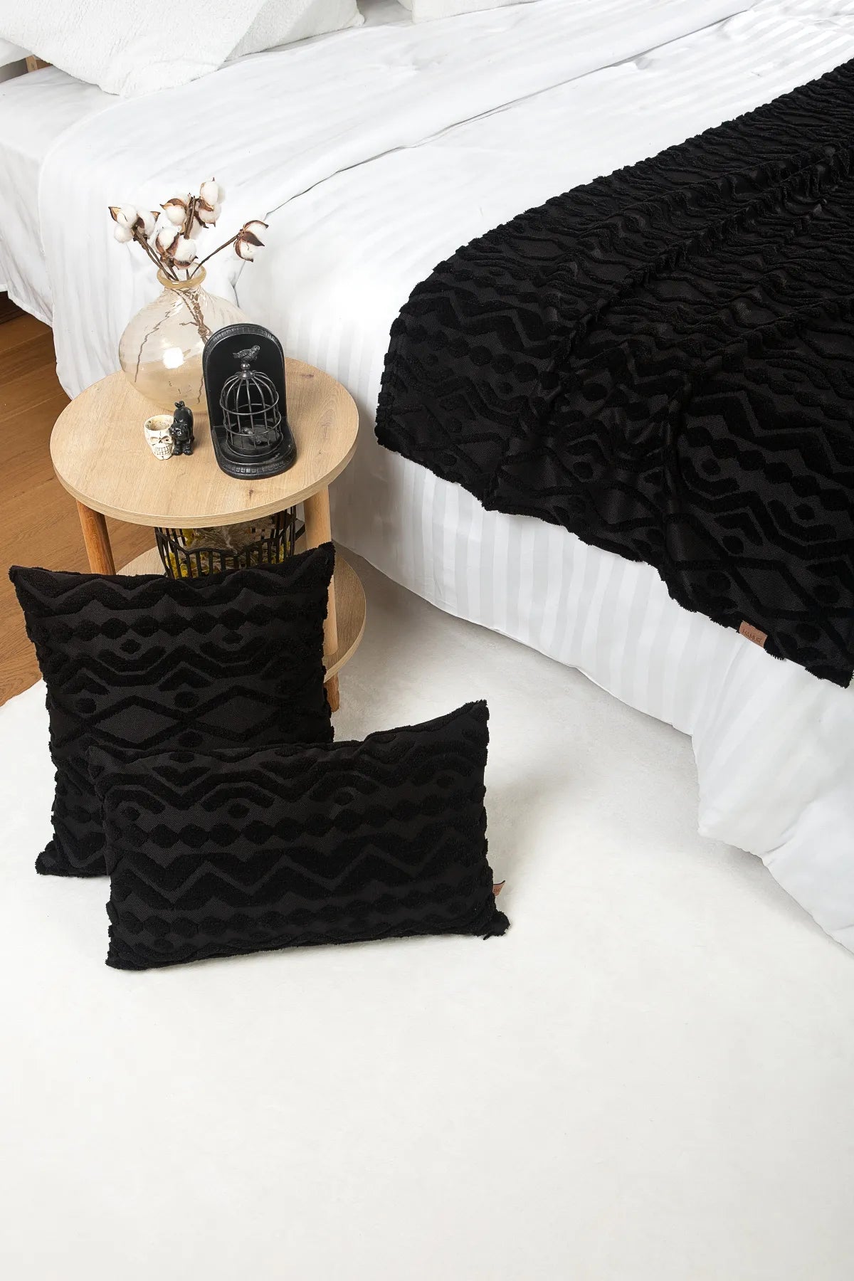 Letta Bed Runner Set Scandinavian Bohemian Pattern