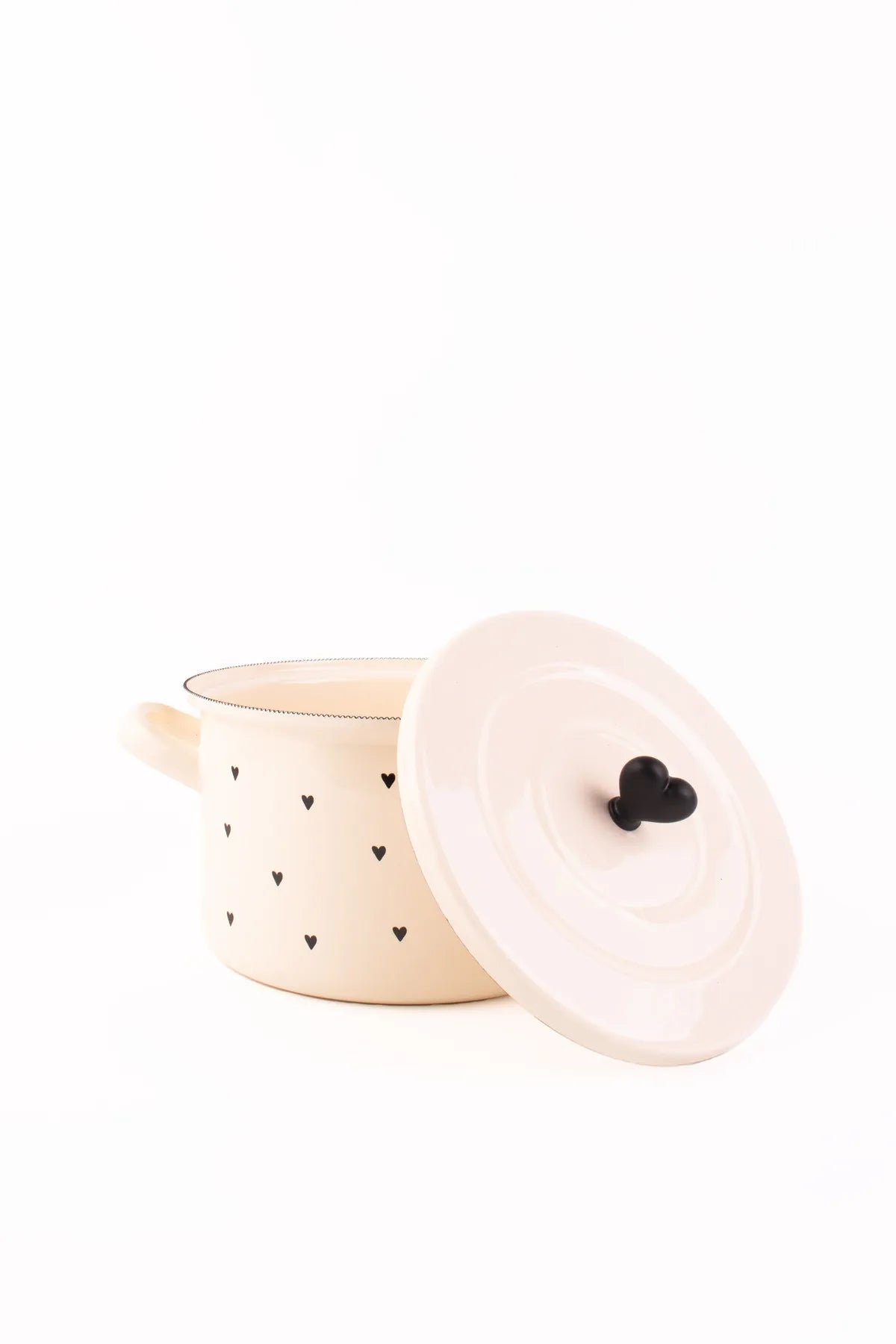Black Cupid Enamel 20cm Pot - 3 Liters