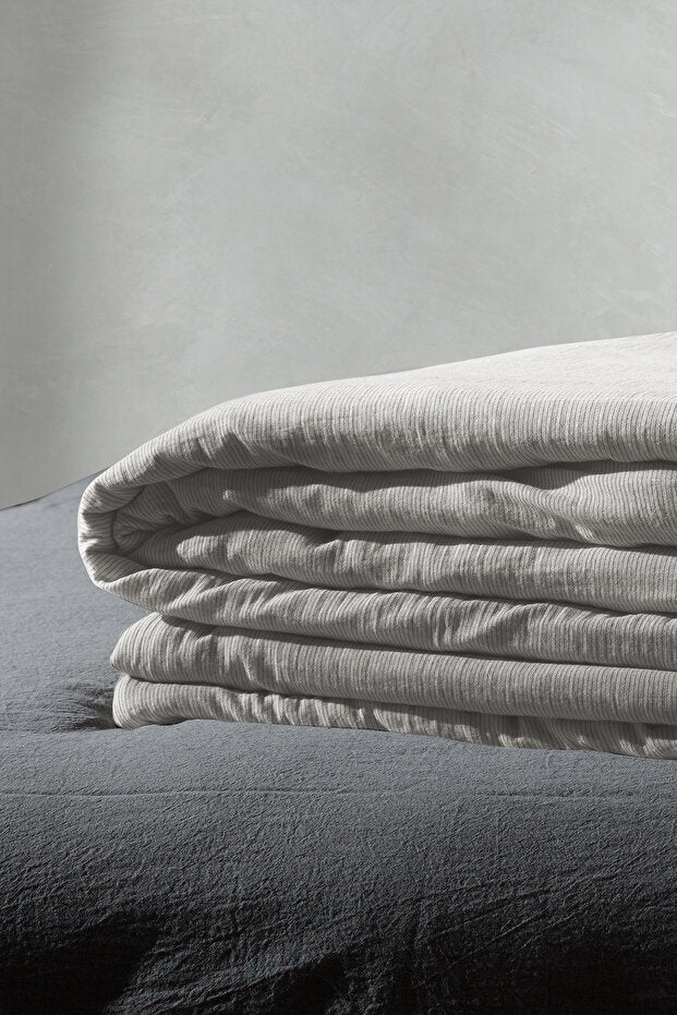 Simon 100% Cotton Muslin Washable Vintage Duvet Cover Set