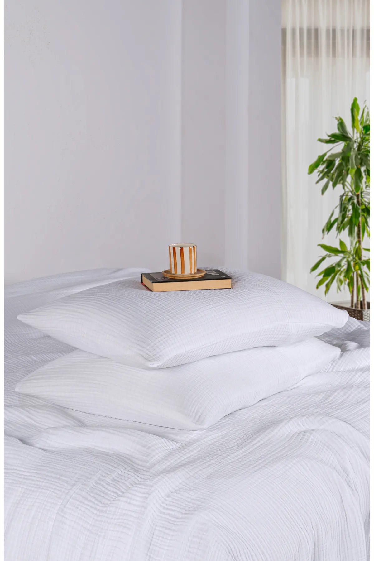 Muslin 100% Cotton 2Piece 4 Ply Muslin Pillowcases