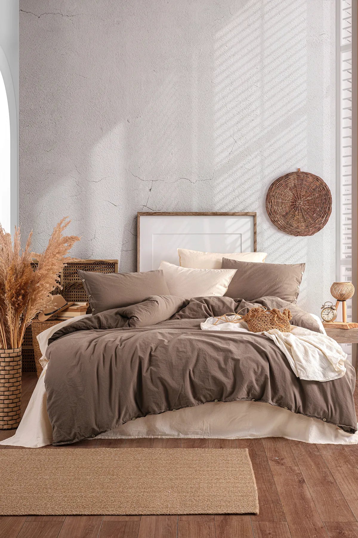 Demeter 100% Cotton Washable Vintage Duvet Cover Set