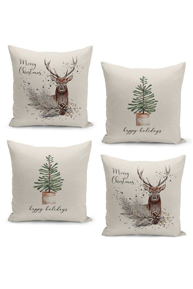 4 Piece Pillow Cover Double Sided Digital Print