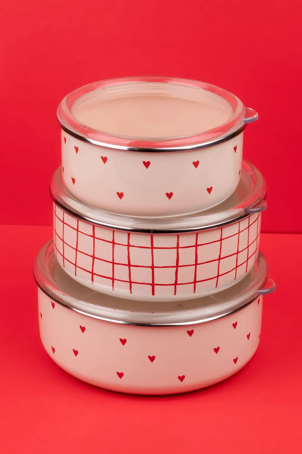 Cupid Enamel Trio Storage Box Set