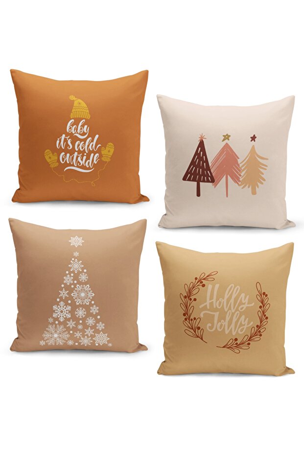 4 Piece Pillow Cover Double Sided Digital Print