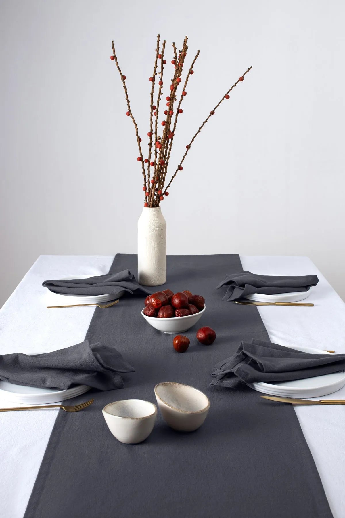 Organic Raw Linen Runner 40 X 150 Cm