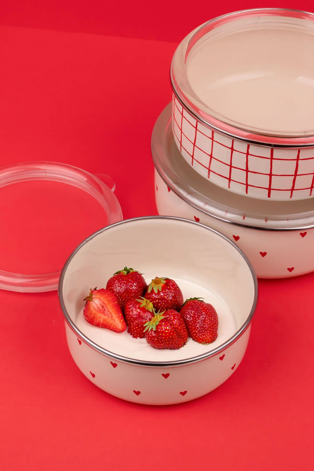 Cupid Enamel Trio Storage Box Set