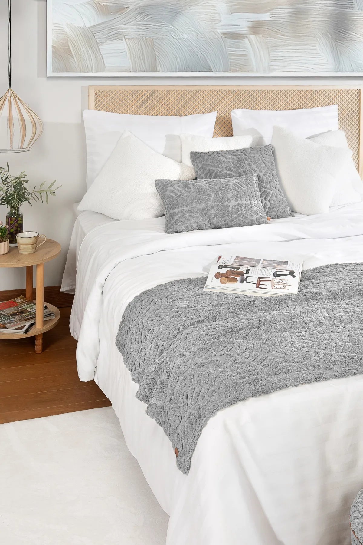 Forest Bed Runner Set Scandinavian Bohemian Pattern