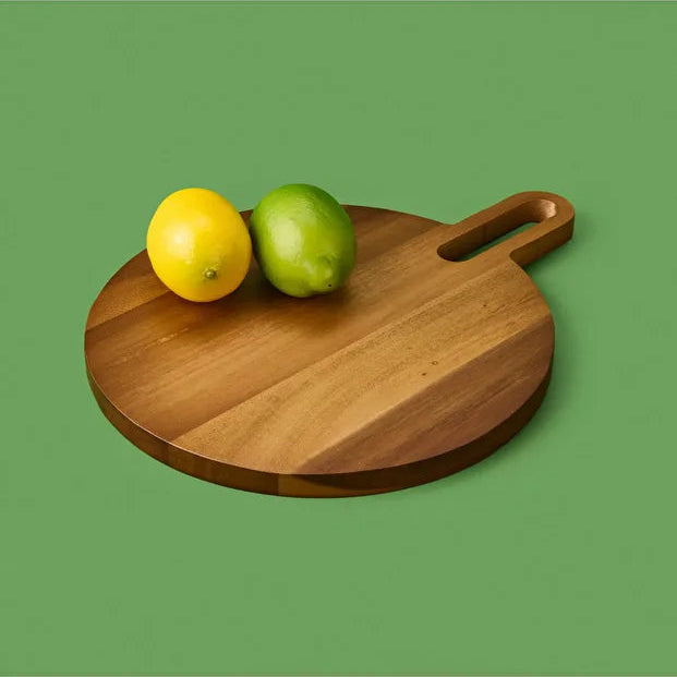 Acacia Round Cutting Board - Brown - 33 cm