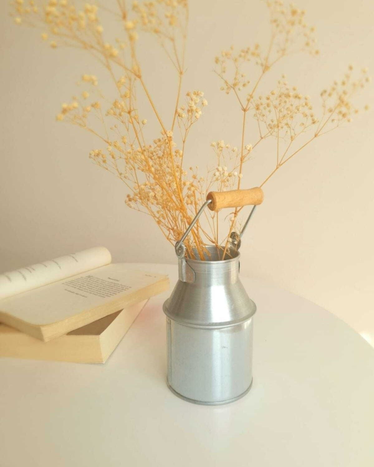 Country Style Galvanized Jug Vase