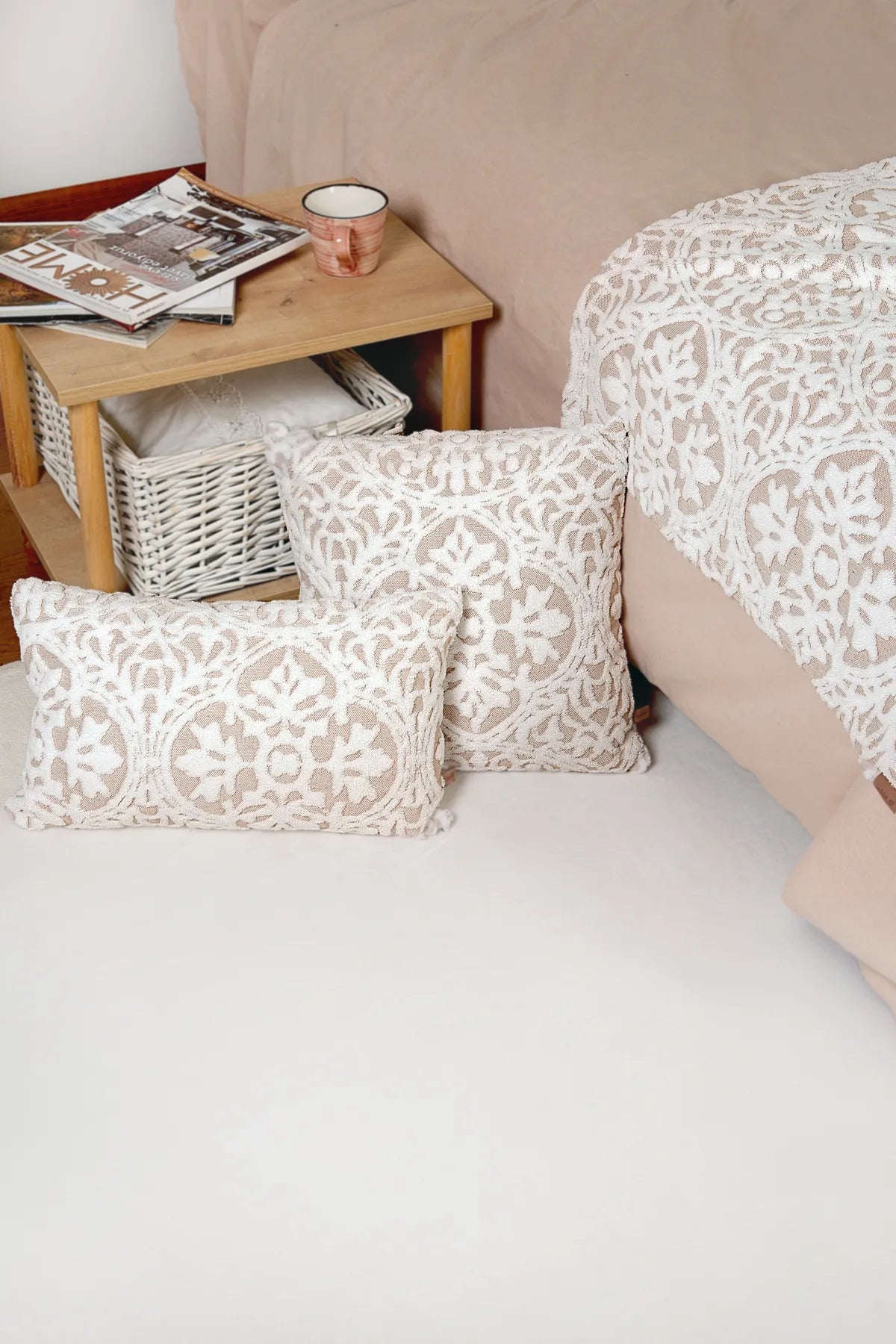 Motive Bed Runner Set Scandinavian Bohemian Pattern