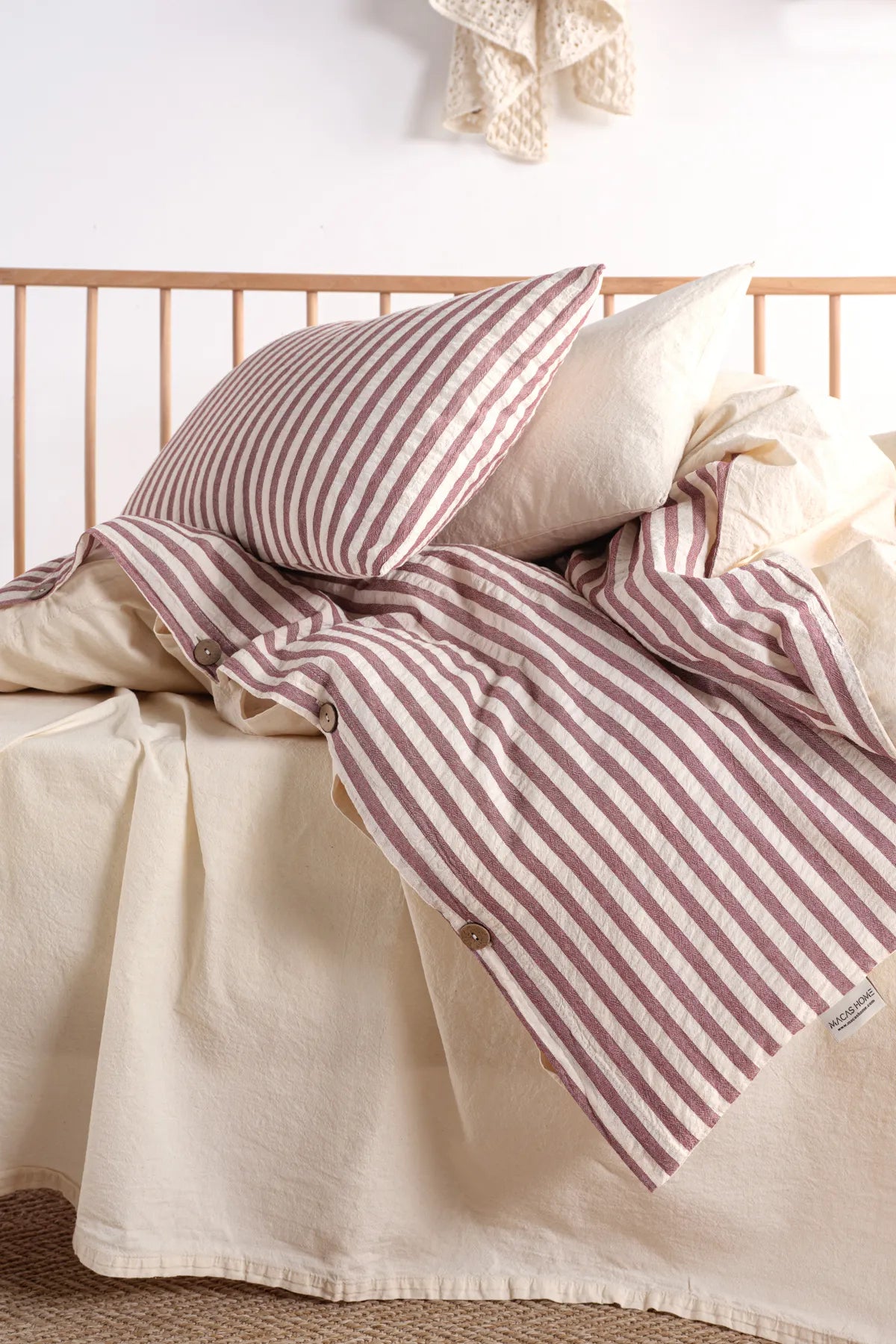 Chance Cherry Natural Baby 100% Cotton Washable Duvet Cover Set
