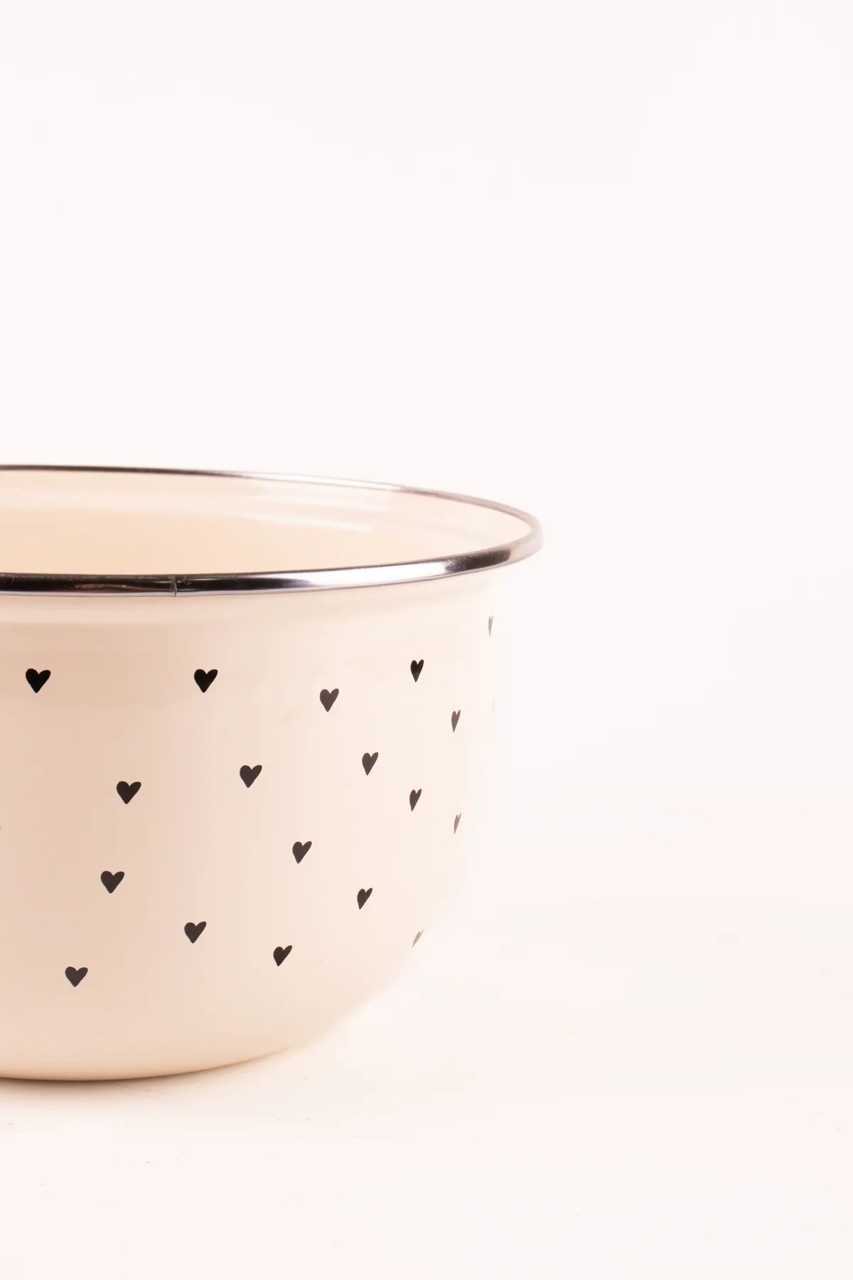Black Cupid Enamel Mixing Bowl 24cm - 4Lt