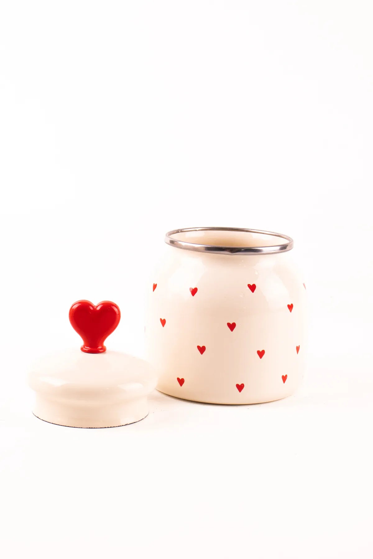 Cupid Enamel Spice Jar