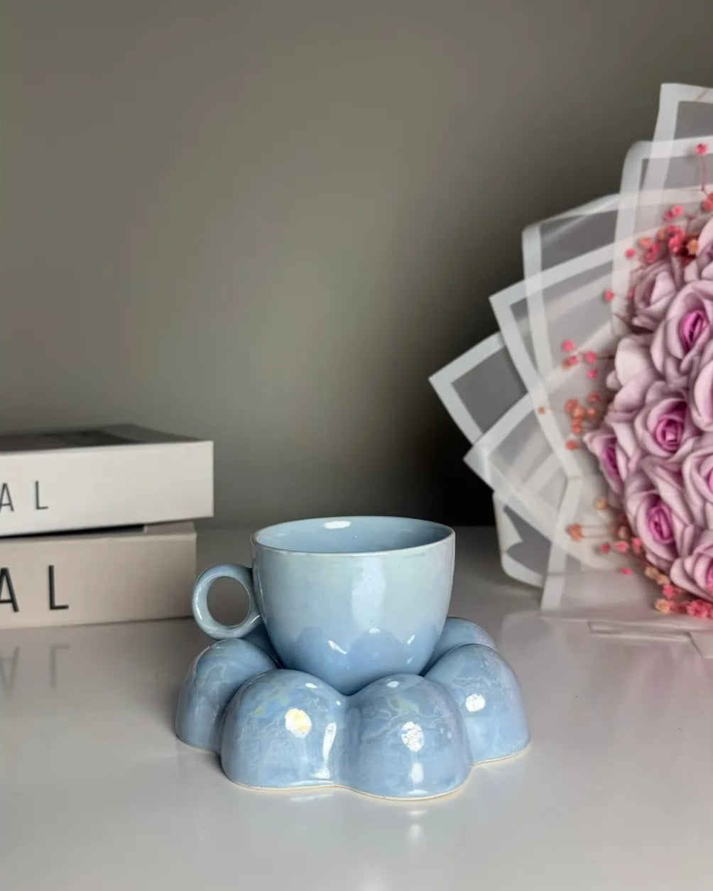 Daisy Handmade Ceramic Coffee Cup