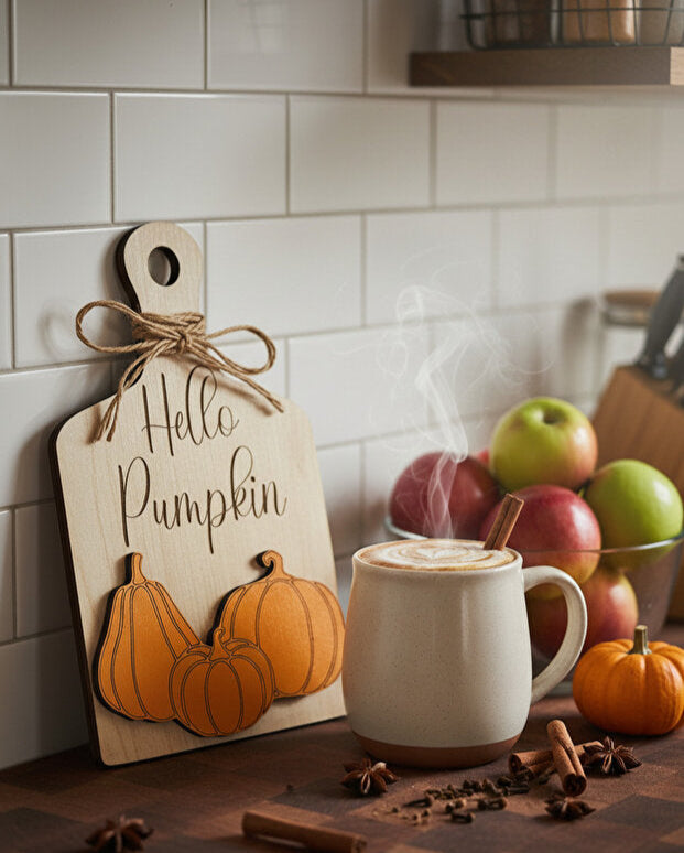 Pumpkin Wood Decor