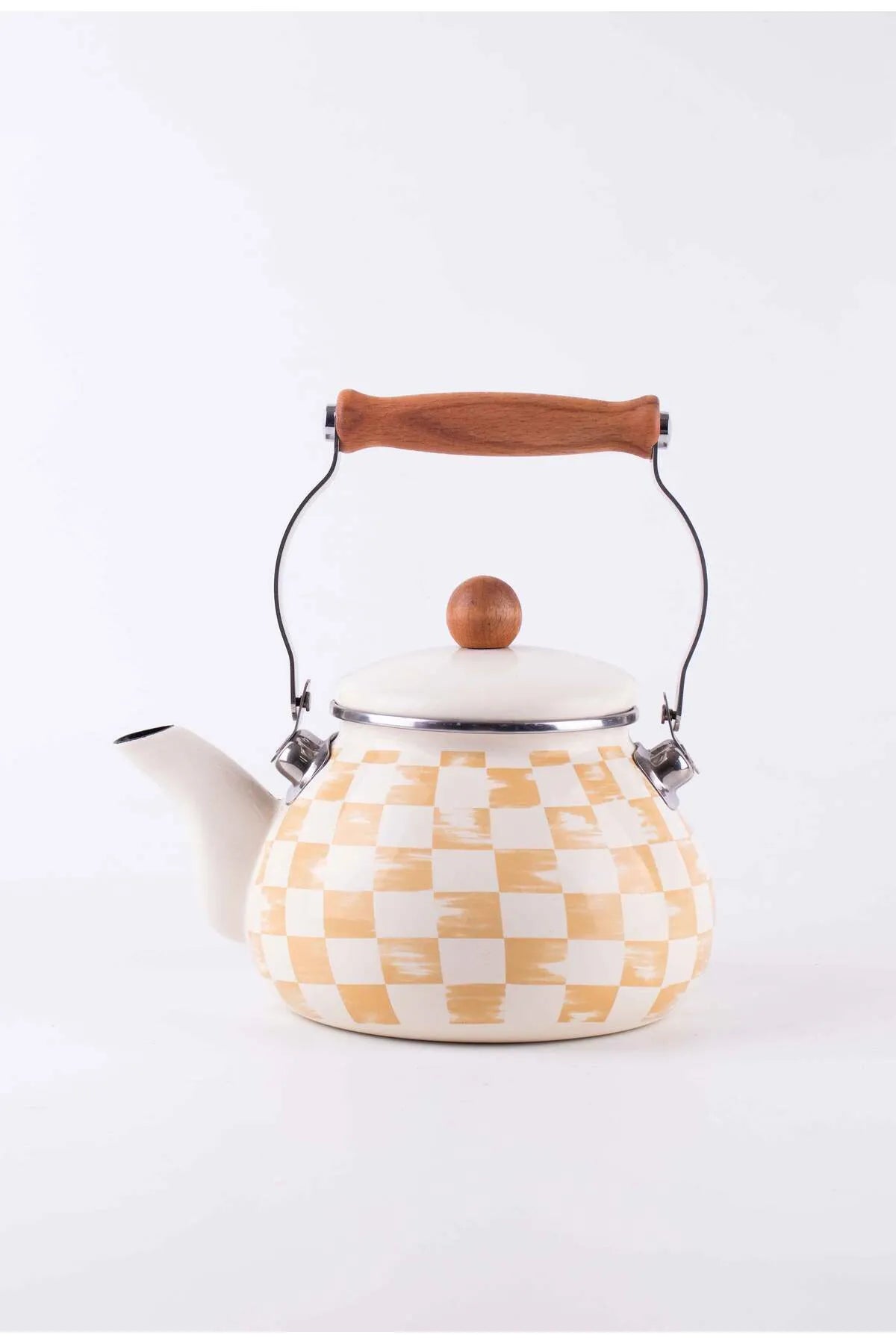 Beige Enamel Kettle