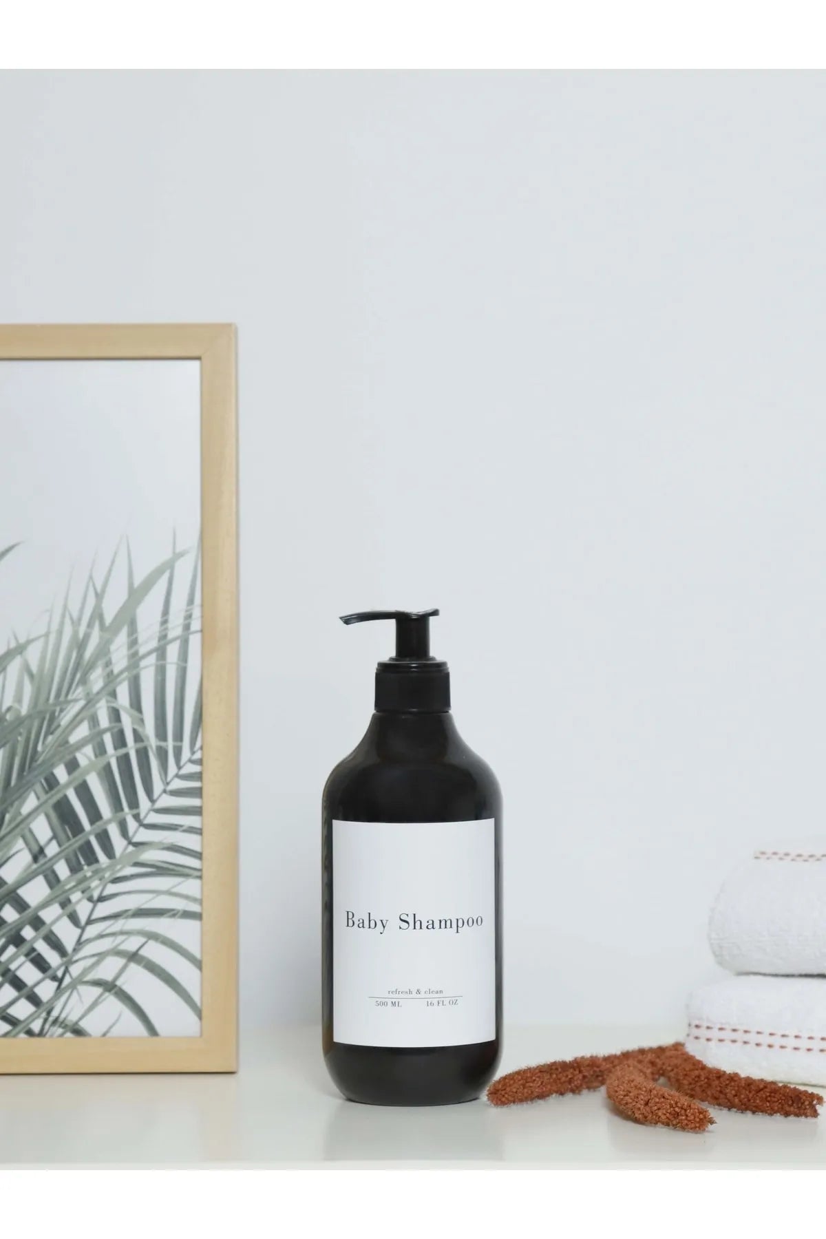 Soap Dispenser Black Plastic Bottle - 500 ml 1 Piece