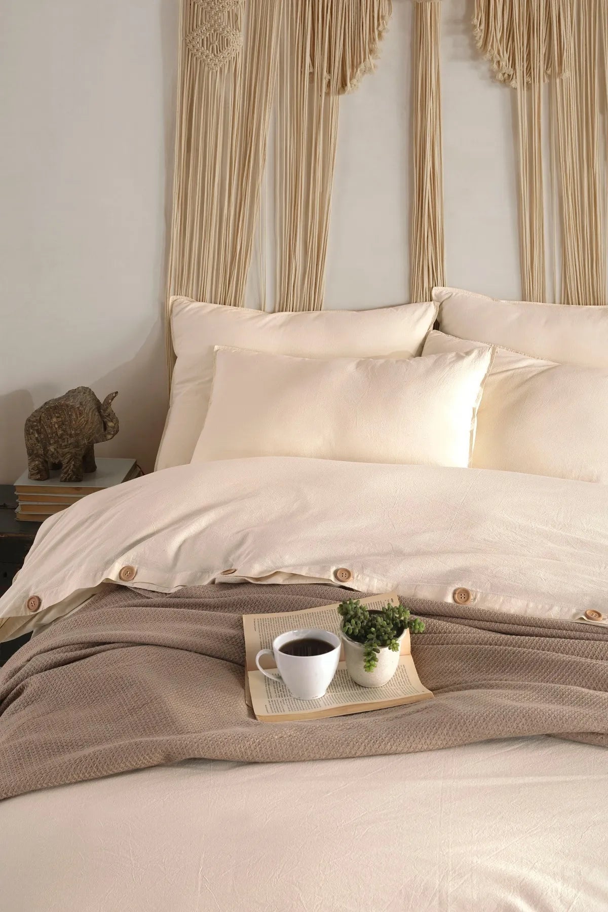 Pure 100% Cotton Washable Duvet Cover Set