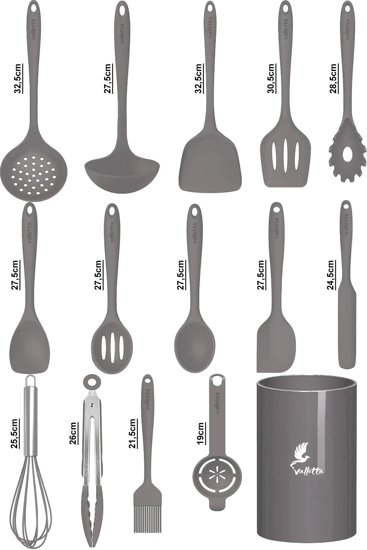 Trigona 15 Piece Silicone Kitchen Set