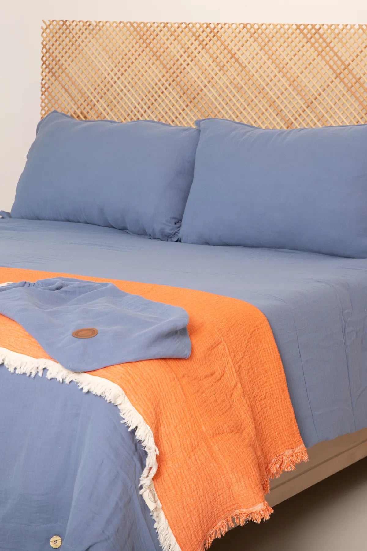 Cloudy Mood 2 Layer Muslin Double Duvet Cover Set