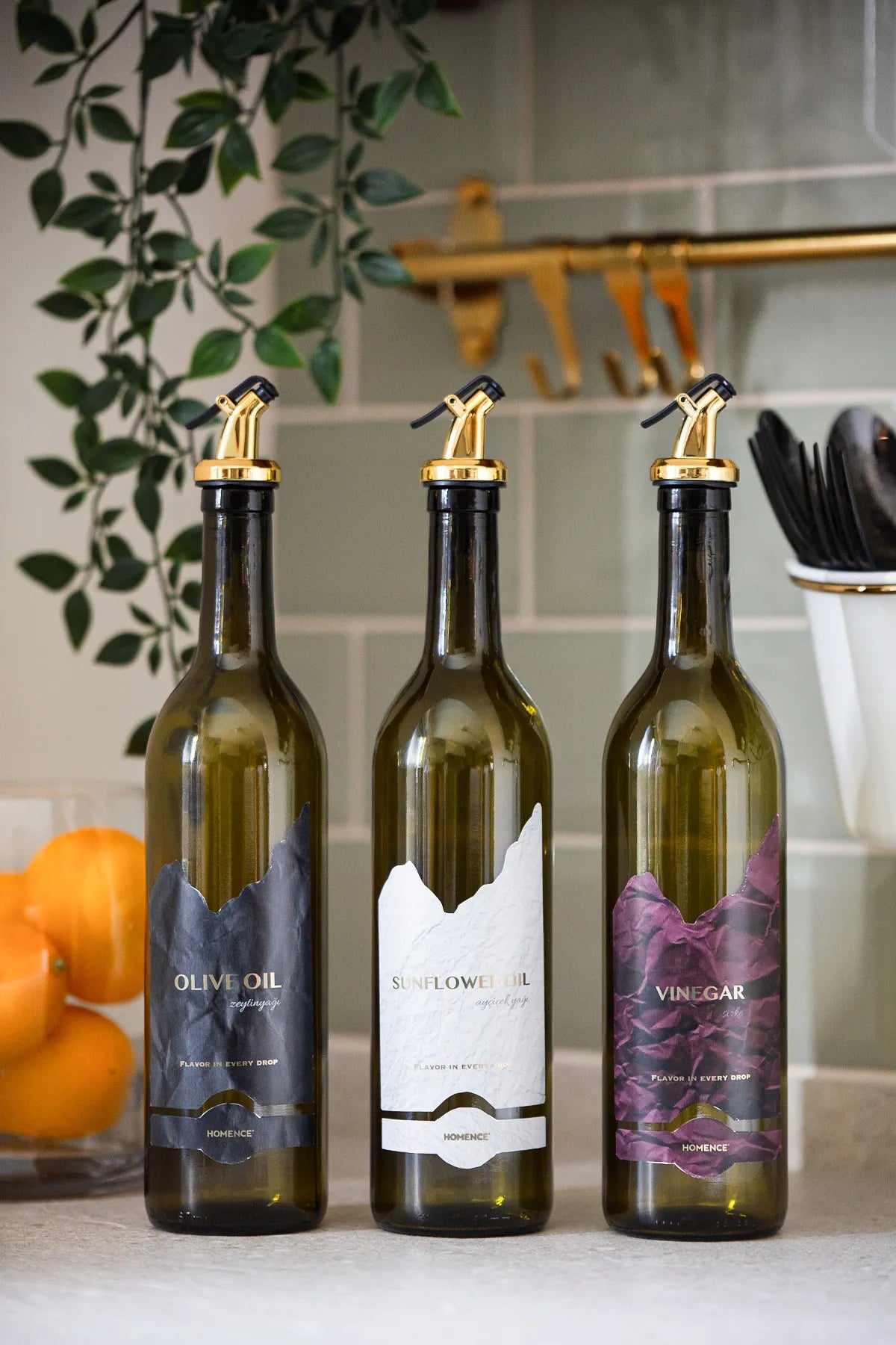 Oil and Vinegar Glass Bottles 750 ml