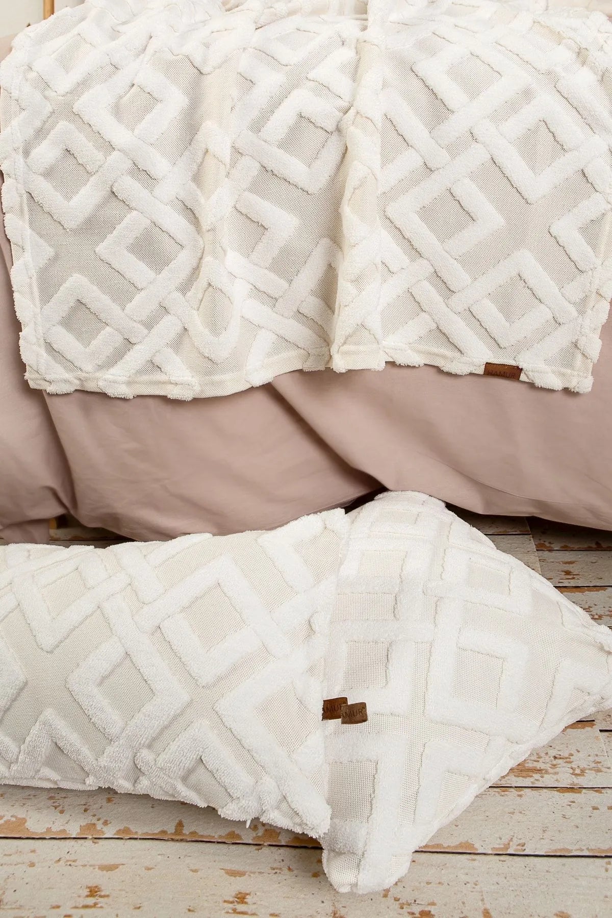 Mila Bed Runner Set Scandinavian Bohemian Pattern