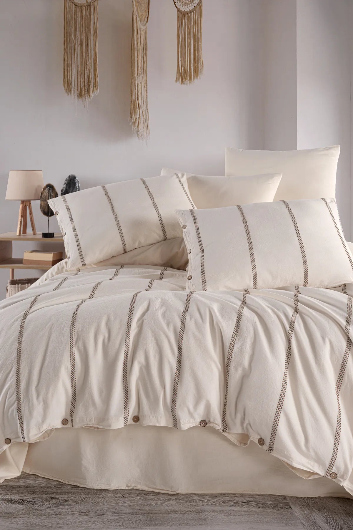 Apollo 100% Cotton Washable Vintage Duvet Cover Set