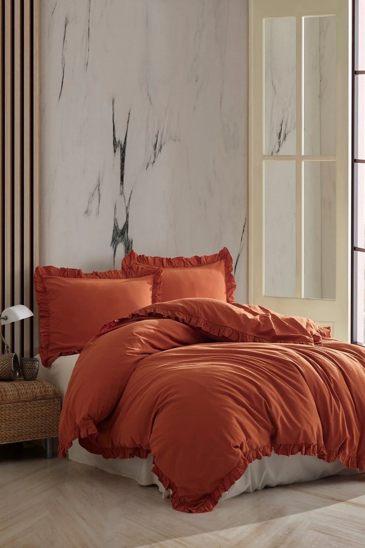 Hermes 100% Pambuk me valezime Set Mbulese Jorgani