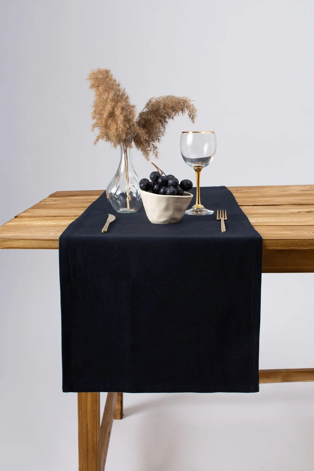 Organic Raw Linen Runner 40 X 150 Cm