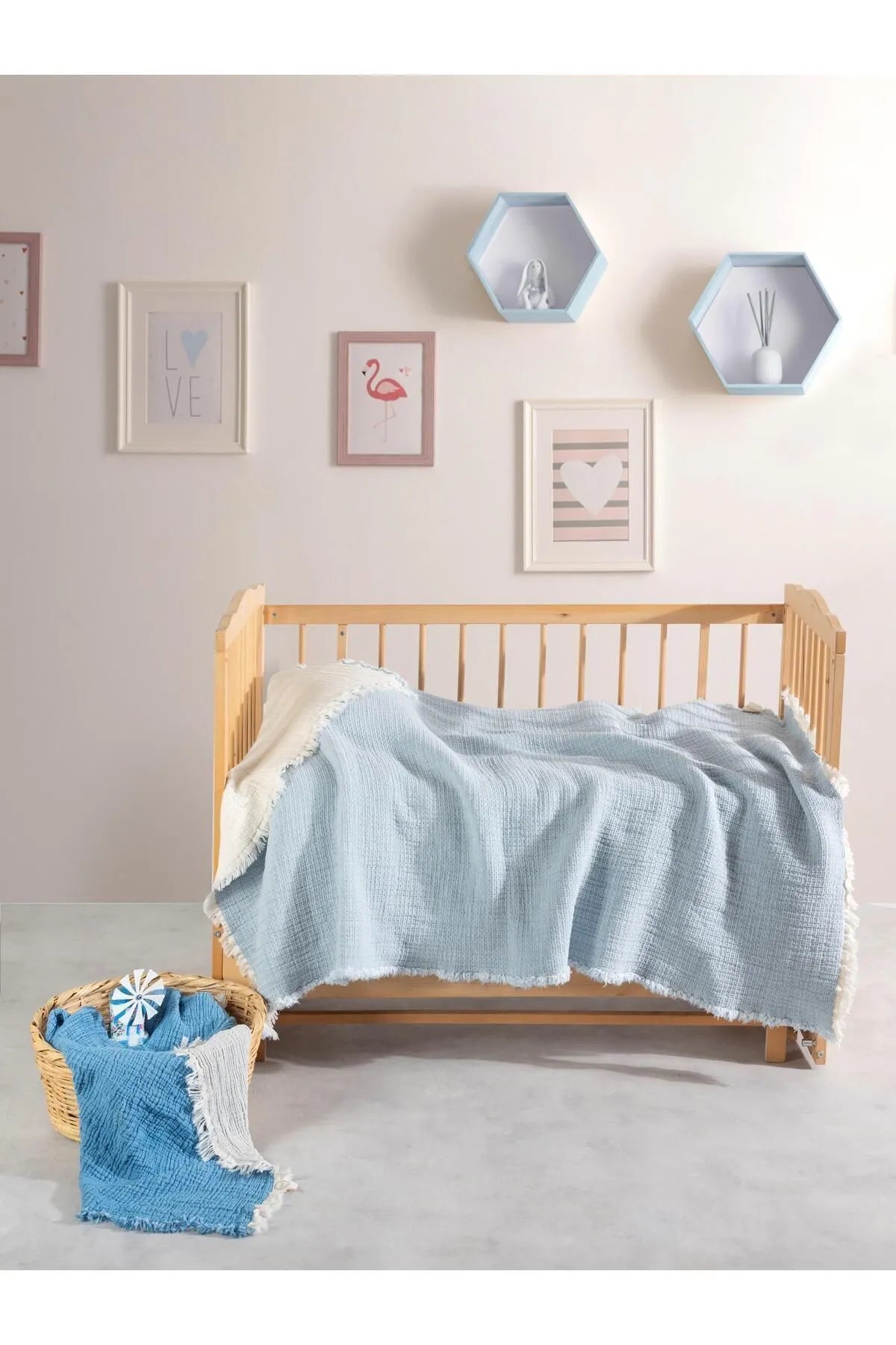 Kosha Series Muslin Baby Quilt 100 X 150cm