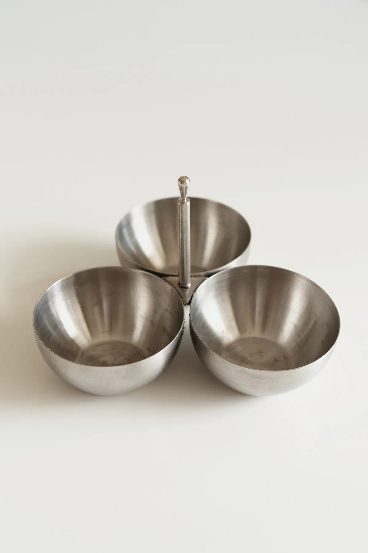 3 Piece Metal Matte Snack Bowl Stainless Steel