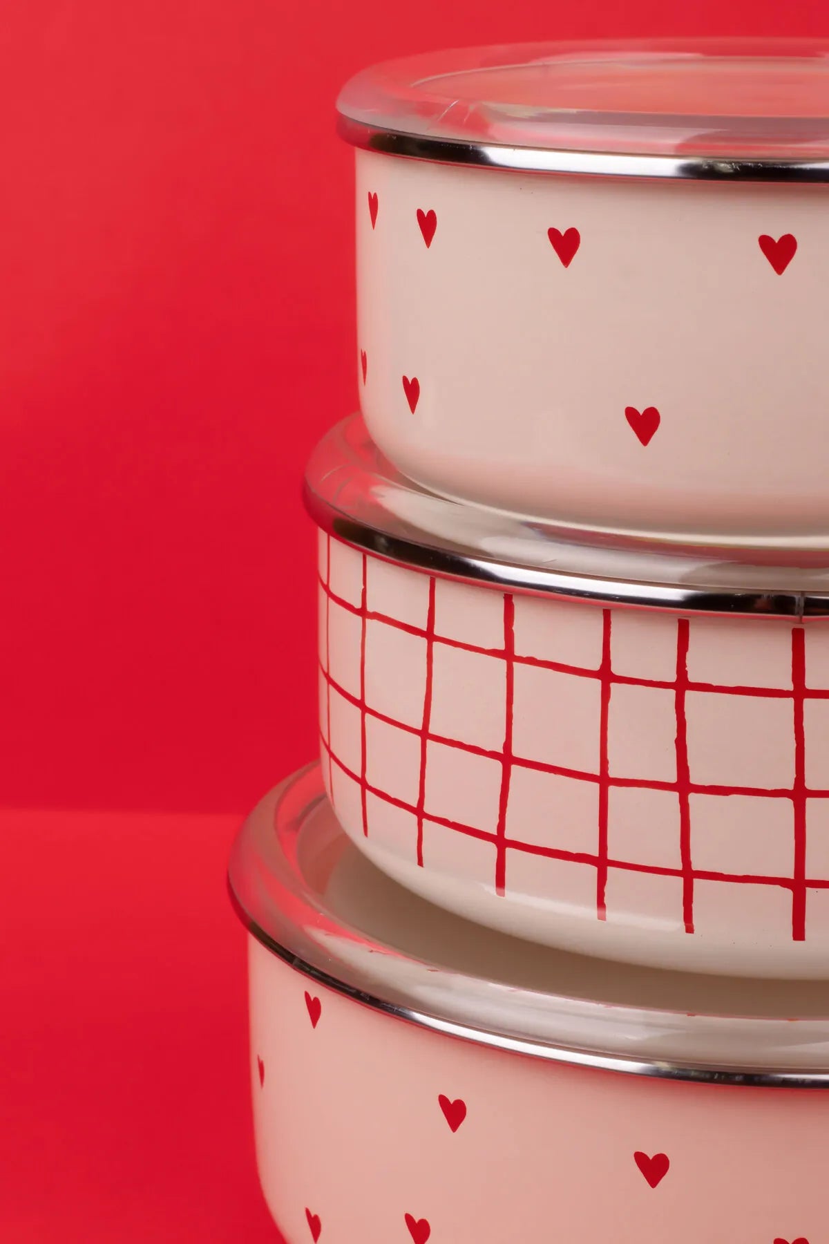 Cupid Enamel Trio Storage Box Set