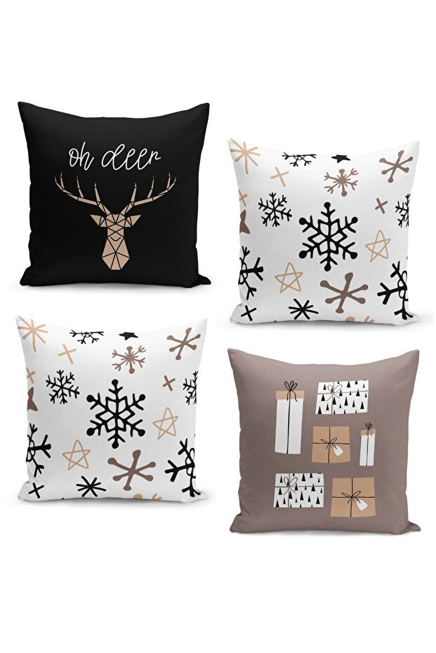4 Piece Pillow Cover Double Sided Digital Print