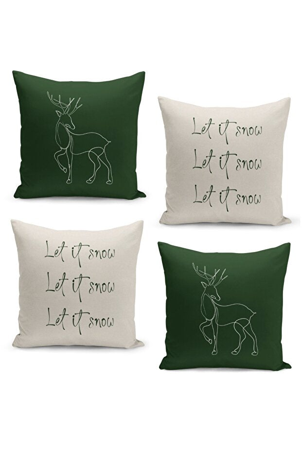 4 Piece Pillow Cover Double Sided Digital Print