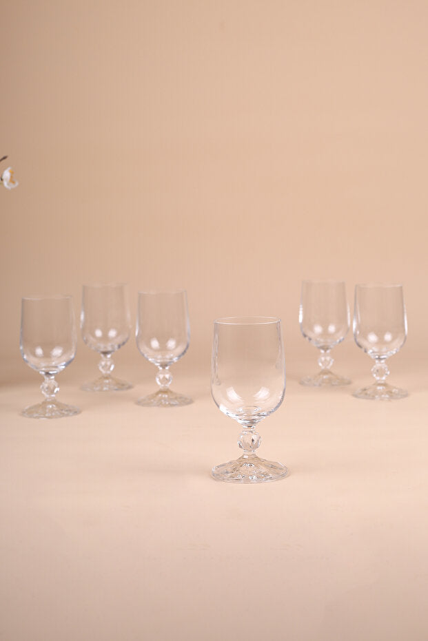 Claudia Crystal 6 Piece Coffee Side Glasses 135 cc
