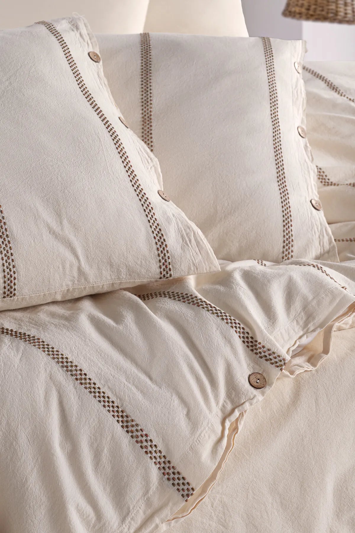 Apollo 100% Cotton Washable Vintage Duvet Cover Set